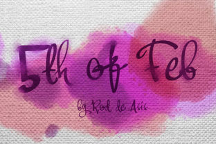 5th of Feb Script Font for Elegant Branding