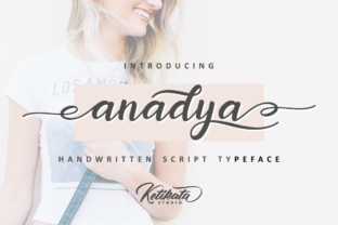 Anadya: The Script Handwritten Font for Campaign Visuals