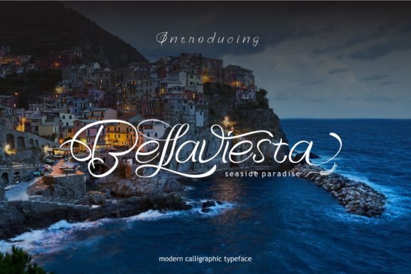 Bellaviesta: A Modern Calligraphy Font for Elegant Editorial Design