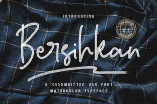 Bersihin: A Watercolor Color Font for Handmade Branding