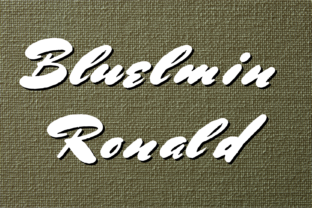 Bluelmin Ronald: A Naive Bold Handwritten Font for Editorial Design