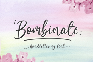 Bombinate Script Handwritten Fonts for Upscale Craft Designs