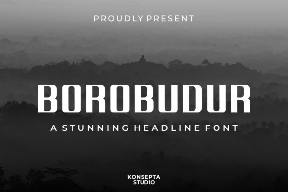 Borobudur: A Striking Sans Serif Headline Font for Editorial Design