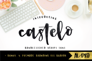 Castelo Script: A Thick Hand Lettered Calligraphy Font for Digital Branding