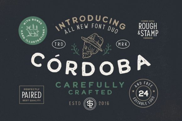 Cordoba: Rustic Sans Serif Typeface for Vintage Web Design
