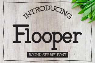 Flooper: A Round Serif Font for Playful Branding and Product Design