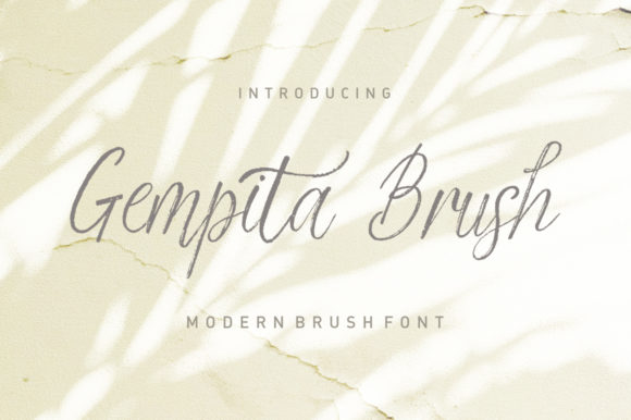 Gempita Brush: The Handwritten Font for Editorial Standouts
