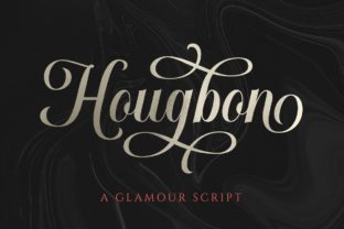 Hougbon: A Romantic Script Handwritten Font for Editorial Design