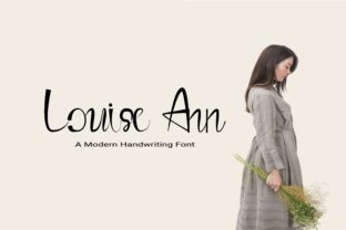 Louise Ann: A Handwritten Font for Elegant Craft Designs