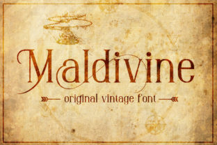 Maldivine Typeface: Vintage Blackletter for Handmade Branding