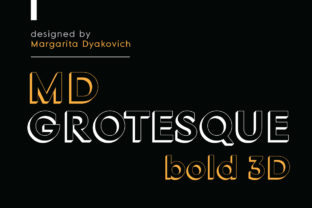 MD Grotesque Bold 3D: The Modern Typeface for Standout Campaigns