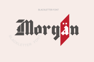Morgan Blackletter Typeface for Elegant Branding and Crafts