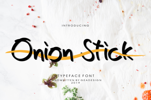 Onion Stick Handwritten Font Review for Social Campaigns