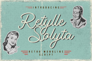 Retylle Solyta Script Review: A Retro Handwritten Font for Vintage Branding