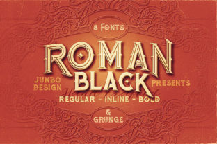 Roman Black Family: A Vintage Serif for Authentic Brand Identity