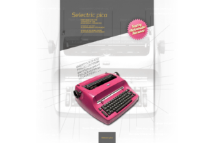 Selectric Pica: Vintage Typewriter Fonts for Handmade Branding