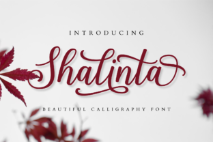 Shalinta: A Beautiful Calligraphy Font with Alternates for Elegant Branding
