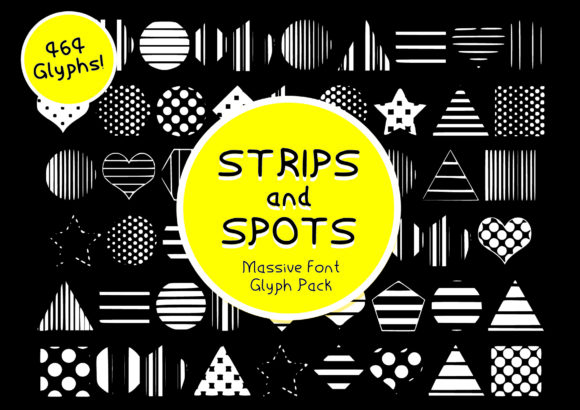 Strips Spots: A Fun Dingbats Font for Digital Branding