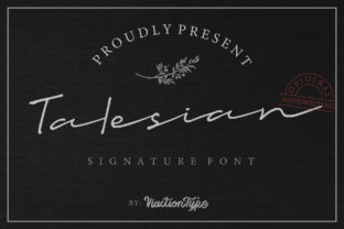Talesian Script Handwritten Fonts for Boutique Brand Campaigns