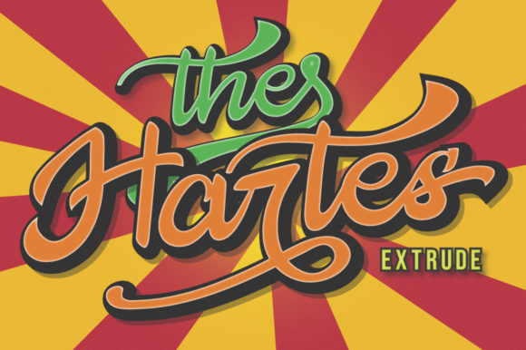 The Hartes: A Vintage Handwritten Font for Retro Branding