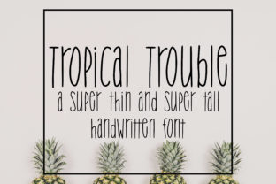 Tropical Trouble: The Hand Lettered Sans Serif Font for Bold Branding